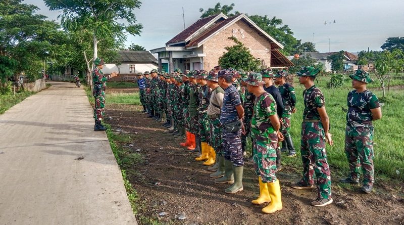 Satgas TMMD ke-123 Kodim 0605/Subang Laksanakan Apel Pengecekan Personel dan Pembagian Sektor Pengerjaan (foto istimewa)