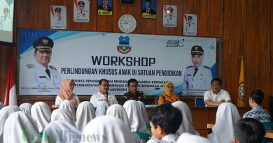Pelaksanaan Workshop Perlindungan Khusus Anak di Satuan Pendidikan yang digelar di Aula SMPN 1 Garut, Jalan Ahmad Yani, Kecamatan Garut Kota, Kabupaten Garut, Rabu (19/3/2025).(Foto: Sofyan Fauzi/ Ridwan Nur Faozan/ Diskominfo Kab. Garut-grahabignews.com)