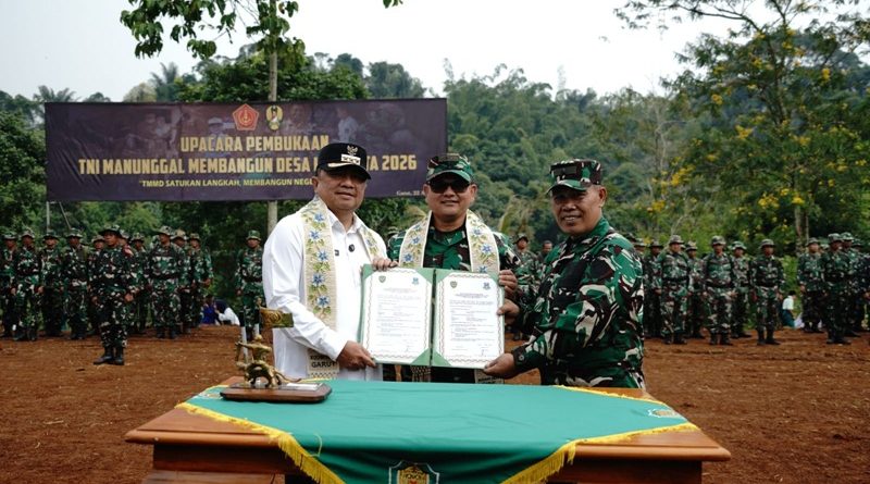 Bupati Garut Buka TMMD Ke-128, Apresiasi TNI dalam Akselerasi Pembangunan Infrastruktur Desa