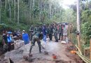 Dansatgas TMMD Ke-128 KODIM 0611/Garut Tinjau Pembangunan Jalan Di Kampung Cidahu